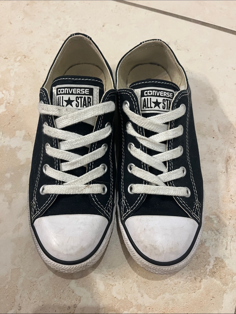 Converse Black and White Low Top Sneakers
